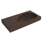Bocchi Etna Etajerli Lavabo 90 cm Mat Kahve - 1115-025-0126 - Etajerli Lavabo