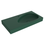 Bocchi Etna Etajerli Lavabo 90 cm Mat Yeşil - 1115-027-0126 - Etajerli Lavabo