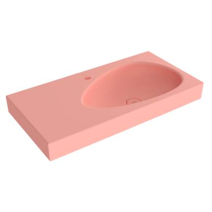 Bocchi Etna Etajerli Lavabo 90 cm Mat Somon - 1115-032-0126 - Etajerli Lavabo