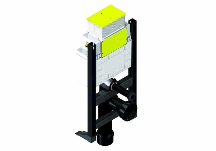 Bocchi 16 cm Alçı Panel İçi Asma Klozet ve Duvara Tam Dayalı Yerden Tek Klozet Kullanımına Uygun 3/6 lt (Dar, Üstten veya Önden basmalı) Yere Montaj