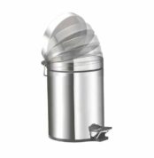 Bocchi Çöp Kovası Pedallı Soft Close Kapak Krom