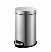 Bocchi Çöp Kovası Pedallı Soft Close Kapak Mat Paslanmaz Çelik