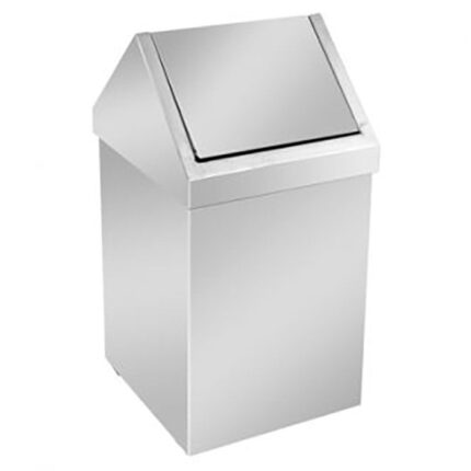 Bocchi Çöp Kovası Sallanır Kapaklı 6 lt (15x17x28,5 cm) Mat Paslanmaz Çelik