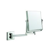Bocchi Ayna Büyüteçli Çift Kollu Çift Yönlü Kare Büyüteçli Ayna - Led Işıksız Çift Kollu Çift Yönlü Kare 3X Krom - BOC-3056-0002 - Bocchi Kampanyalı Ürünler - 2