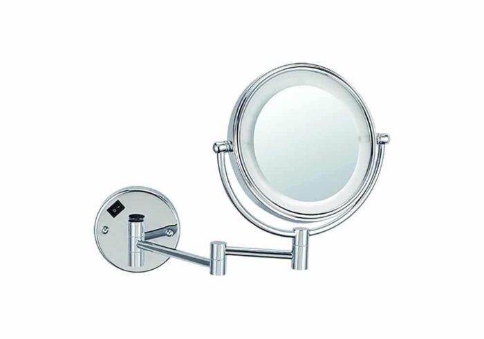 Bocchi Ayna Büyüteçli Led Işıklı Çift Kollu Çift Yönlü 3x Krom - 3056-0006 - Aynalar ve Ayna Setleri - 1