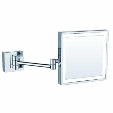 Bocchi Ayna Büyüteçli Led Işıklı Çift Kollu Kare Krom - 3056-0005 - Aynalar ve Ayna Setleri - 1