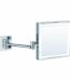 Bocchi Ayna Büyüteçli Led Işıklı Çift Kollu Kare Krom - 3056-0005 - Makyaj Aynası - 1