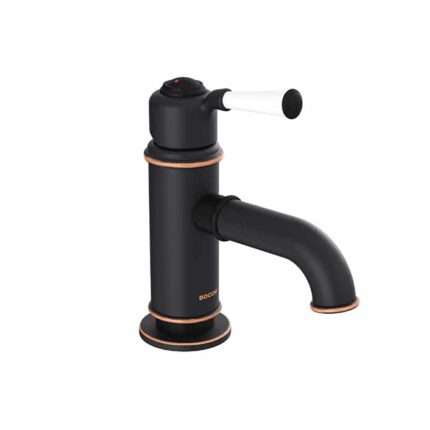 Bocchi Burlington Tek Kumandalı Lavabo Bataryası Antik Siyah - 1004-0001-AB - Lavabo Bataryası - 1