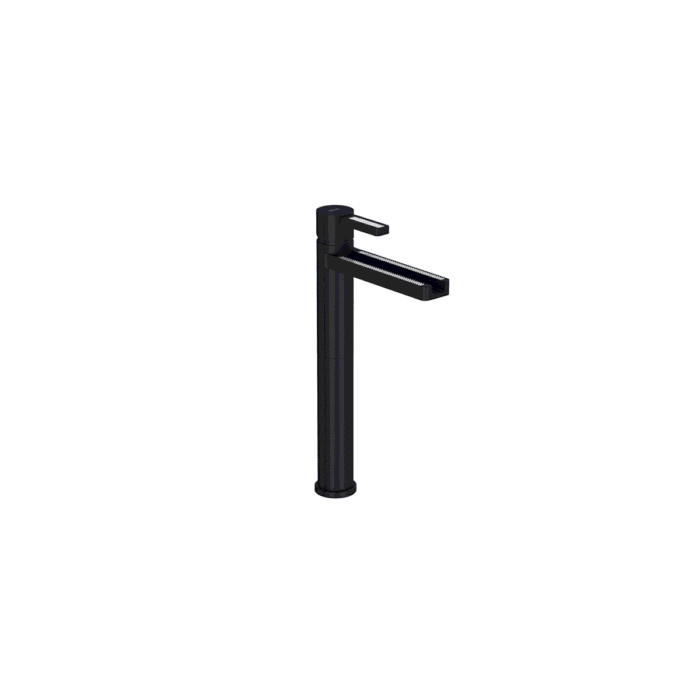 Bocchi Canyon Crystal Tek Kumandalı Yüksek Lavabo Bataryası Mat Siyah - 1014-0002-SB - Yüksek Lavabo Bataryası - 1