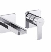 Bocchi Canyon Tek Kumandalı Çift Delikli Ankstre Lavabo Bataryası Krom