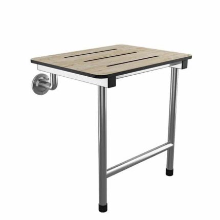 Bocchi Care & Comfort Bedensel Engelli Ayak Destekli Katlanabilir Duş Oturağı Meşe Fenolik