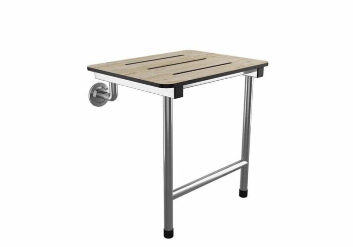 Bocchi Care & Comfort Bedensel Engelli Ayak Destekli Katlanabilir Duş Oturağı Meşe Fenolik