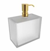 Bocchi Catania Sıvı Sabunluk Tezgah Üstü Beyaz / Altın
