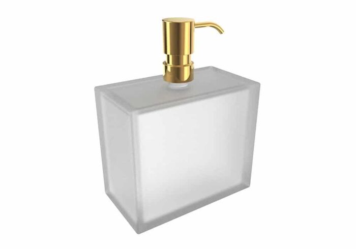 Bocchi Catania Sıvı Sabunluk Tezgah Üstü Beyaz / Altın