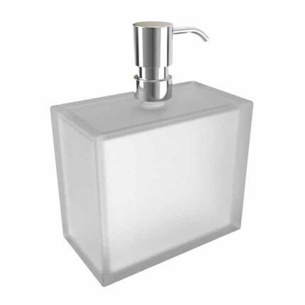 Bocchi Catania Sıvı Sabunluk Tezgah Üstü Beyaz / Krom
