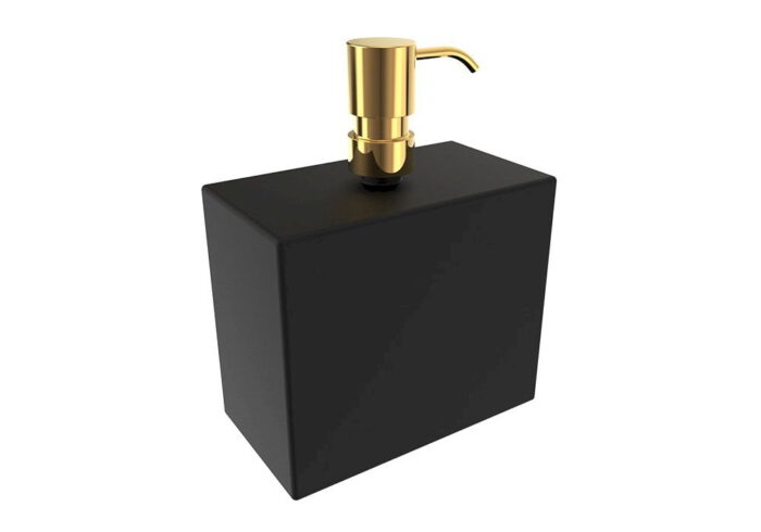 Bocchi Catania Sıvı Sabunluk Tezgah Üstü Siyah/Altın - 3105-0001-EG - Sıvı Sabunluk - 1