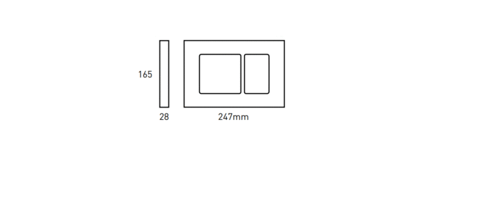 Bocchi Cesano Metal Kaplama Kumanda Panelleri Beyaz - 8200-0032 - Kumanda Panelleri (Gömme Rezervuar Butonları) - 2