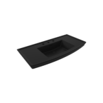 Bocchi Classico Lavita Asma Lavabo 100 cm Mat Siyah - 1168-004-0127 - Asma Lavabo