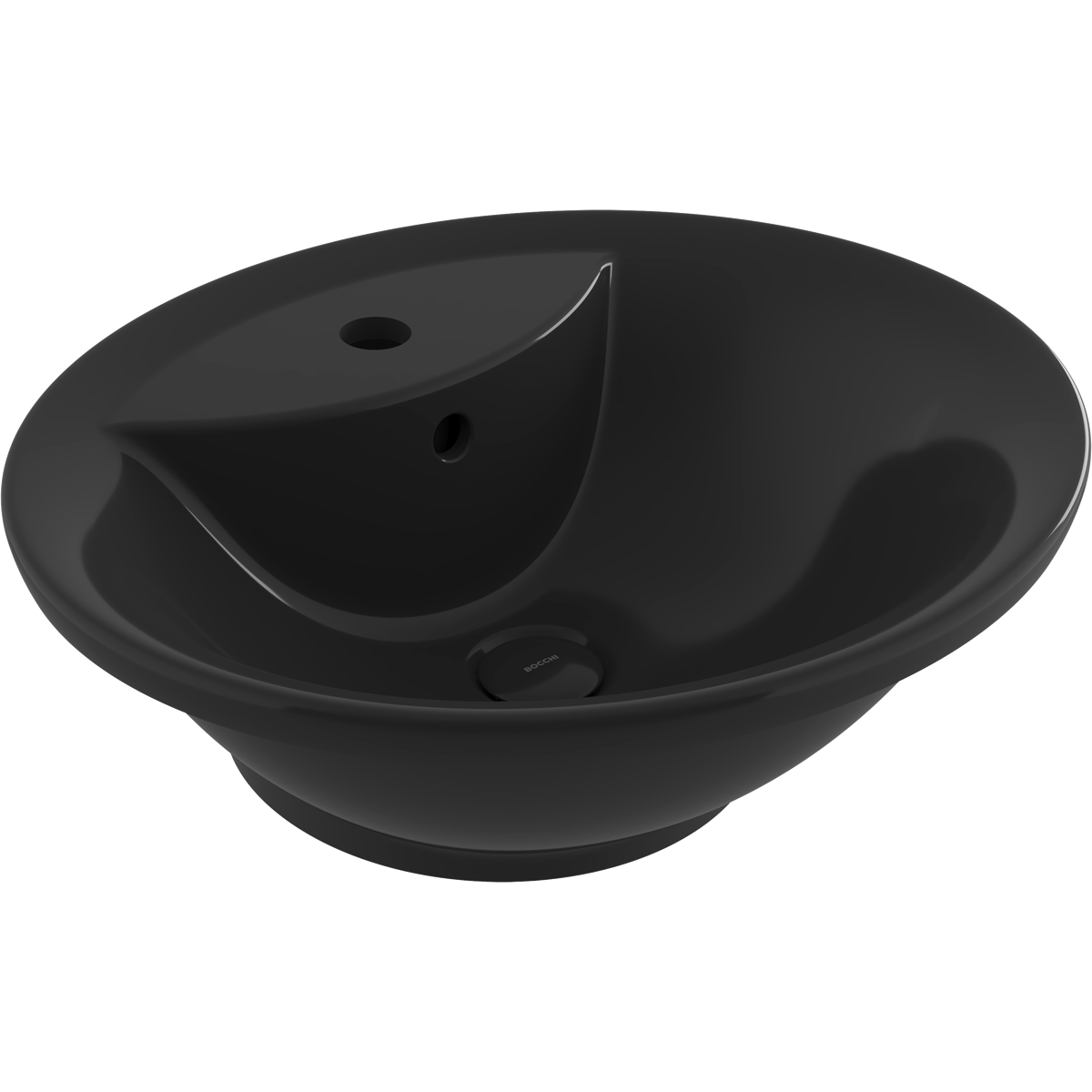 Bocchi Classico Verona Çanak Lavabo 50 cm Parlak Siyah Bocchi Classico Verona Çanak Lavabo 50 cm Parlak Siyah