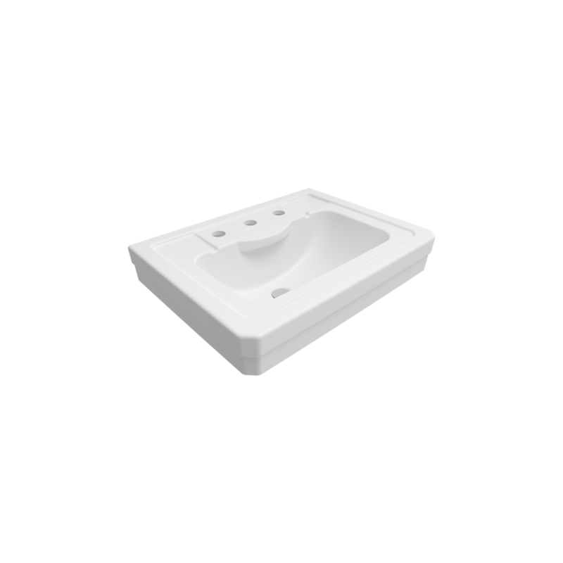 Bocchi Classico Verona Etajerli Lavabo 61 cm Mat Beyaz - 1041-002-0127 - Etajerli Lavabo