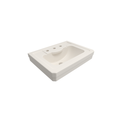 Bocchi Classico Verona Etajerli Lavabo 61 cm Parlak Bisküvi - 1041-014-0127 - Etajerli Lavabo