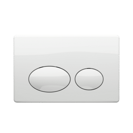 Bocchi Como Metal Kaplama Kumanda Panelleri Beyaz - 8200-0052 - Kumanda Panelleri (Gömme Rezervuar Butonları) - 1