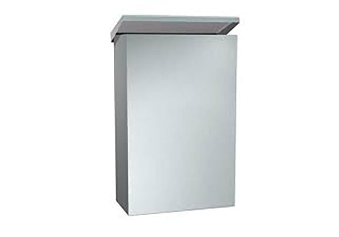 Bocchi Çöp Kovası Kapaklı 11 lt (12x25x36 cm) Mat Paslanmaz Çelik - 3900-0125 - Çöp Kutusu - 1