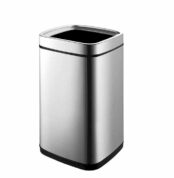 Bocchi Çöp Kovası Kare Çemberli Mat Paslanmaz Çelik - 3054-0005 - Çöp Kutusu - 1
