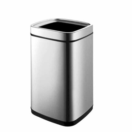 Bocchi Çöp Kovası Kare Çemberli Mat Paslanmaz Çelik - 3054-0005 - Çöp Kutusu - 1