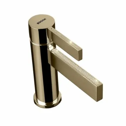Bocchi Cube Crystal Tek Kumandalı Lavabo Bataryası Altın