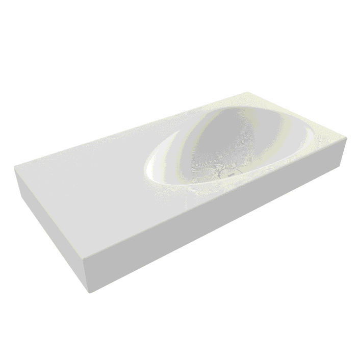 Bocchi Etna Etajerli Lavabo 90 cm Mat Beyaz - 1115-002-0125 - Etajerli Lavabo - 1