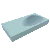 Bocchi Etna Etajerli Lavabo 90 cm Mat Buz Mavisi - 1115-029-0125 - Etajerli Lavabo - 1