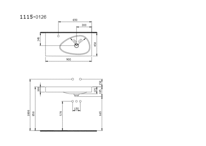 Bocchi Etna Etajerli Lavabo 90 cm Parlak Turuncu