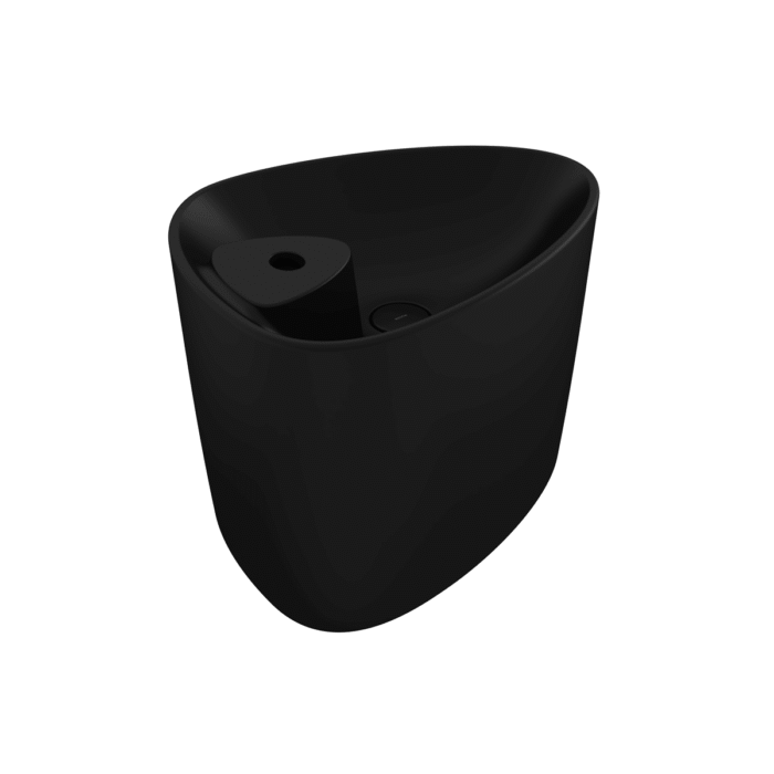 Bocchi Etna Monoblok Lavabo Mat Siyah - 1343-004-0126 - Monoblok Bütün Lavabo - 1