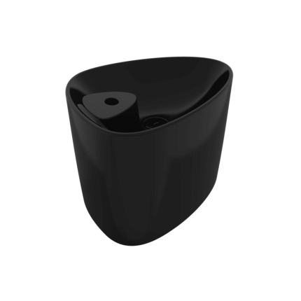 Bocchi Etna Monoblok Lavabo Parlak Siyah - 1343-005-0126 - Monoblok Bütün Lavabo - 1