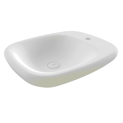 Bocchi Fenice Çanak Lavabo 55 cm Mat Beyaz