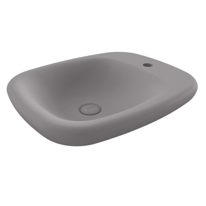 Bocchi Fenice Çanak Lavabo 55 cm Mat Gri - 1489-006-0126 - Çanak Lavabo - 1