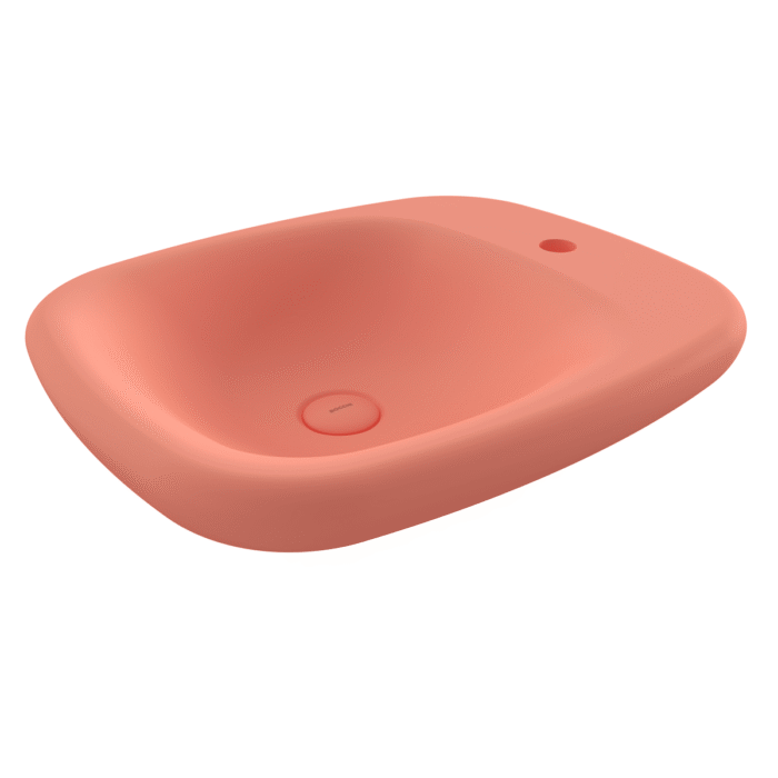 Bocchi Fenice Çanak Lavabo 55 cm Mat Somon - 1489-032-0126 - Çanak Lavabo - 1