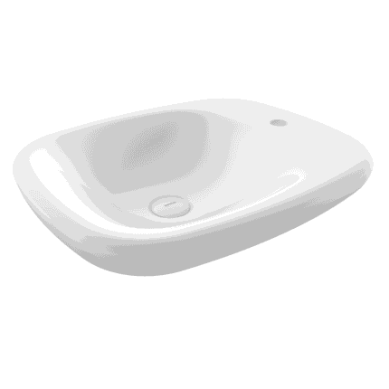 Bocchi Fenice Çanak Lavabo 55 cm Parlak Beyaz - 1489-001-0126 - Çanak Lavabo - 1