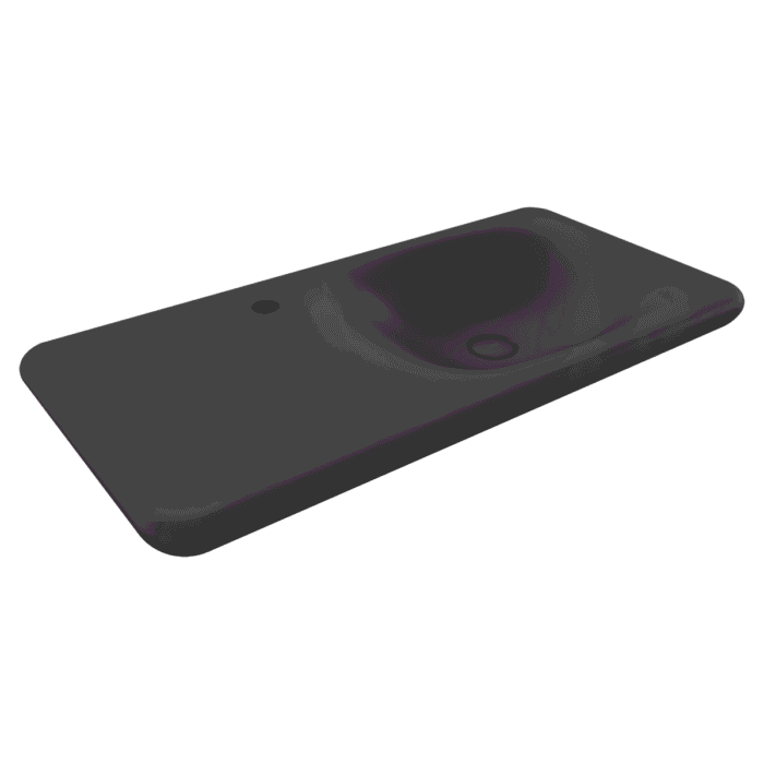 Bocchi Fenice Etajerli Lavabo Mat Antrasit - 1490-020-0126 - Etajerli Lavabo - 1