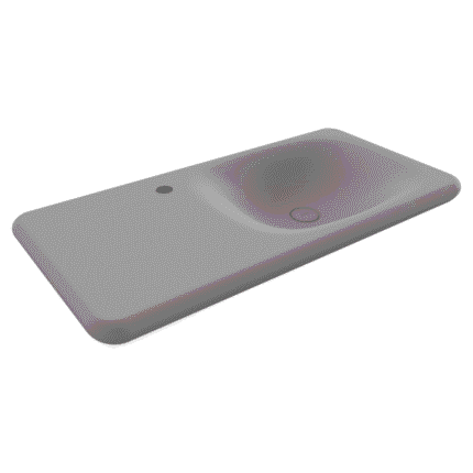 Bocchi Fenice Etajerli Lavabo Mat Gri