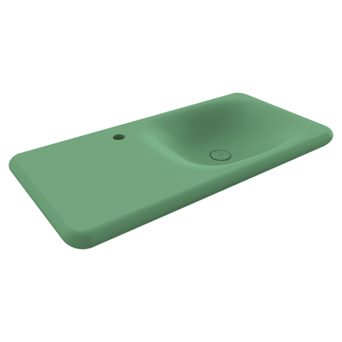 Bocchi Fenice Etajerli Lavabo Mat Mint Yeşil - 1490-033-0126 - Etajerli Lavabo - 1