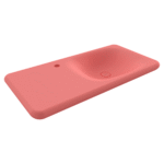 Bocchi Fenice Etajerli Lavabo Mat Somon - 1490-032-0126 - Etajerli Lavabo - 1