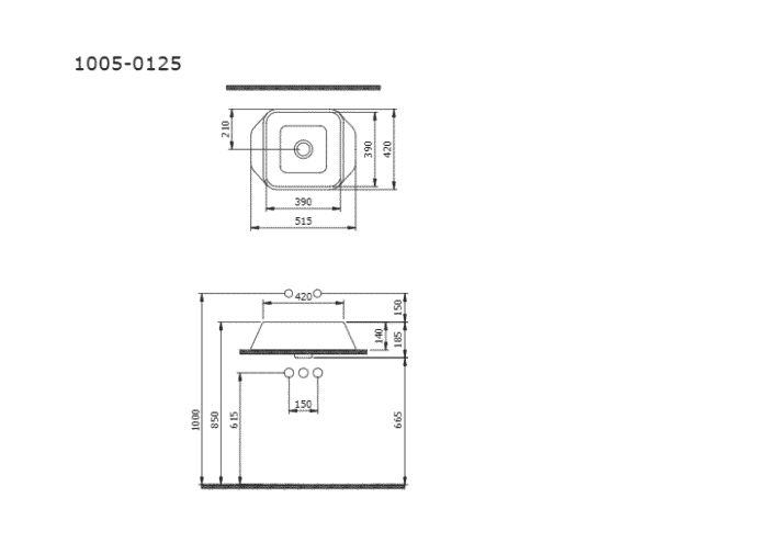 Bocchi Firenze Çanak Lavabo Mat Petrol Mavisi
