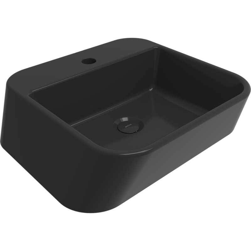 Bocchi Firenze Çanak Lavabo Parlak Siyah - 1074-005-0126 - Çanak Lavabo