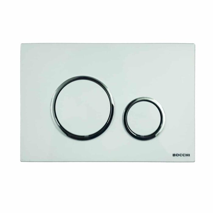 Bocchi Magre Ring Magre Ring Beyaz / Krom Kumanda Paneli Beyaz / Krom - 8200-0045 - Kumanda Panelleri (Gömme Rezervuar Butonları) - 1