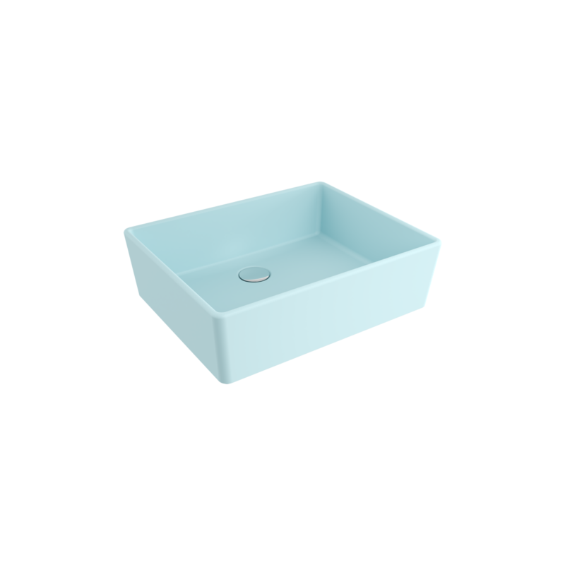 Bocchi Milano Çanak Lavabo 50 cm Mat Buz Mavisi - 1215-029-0125 - Çanak Lavabo