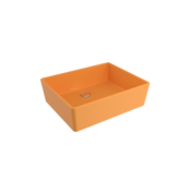 Bocchi Milano Çanak Lavabo 50 cm Parlak Mandalina Sarısı - 1215-021-0125 - Çanak Lavabo