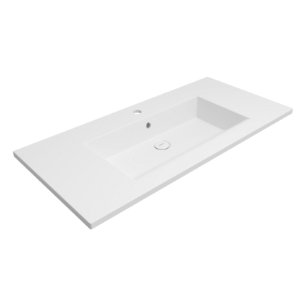 Bocchi Milano Etajerli Lavabo 100 cm Mat Beyaz