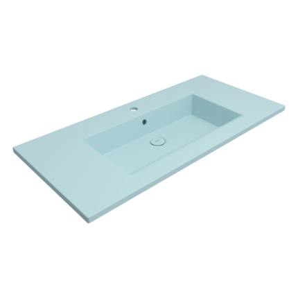 Bocchi Milano Etajerli Lavabo 100 cm Mat Buz Mavisi - 1105-029-0126 - Etajerli Lavabo